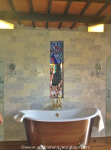 colorado springs stained glass bathroom